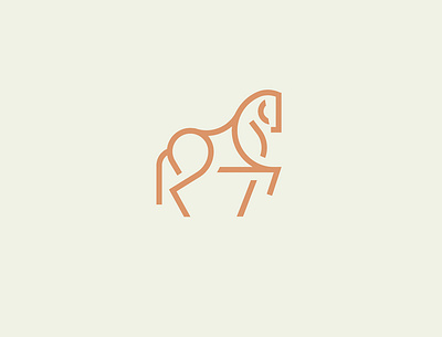 Horse caballo horse icon illustration logo minimal