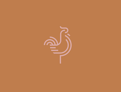 Rooster cock gallo icon illustration logo minimal rooster