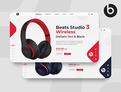 Beats Website Redesigned beats beats by dre creative creativity design ui ui ux ui design uidesign uiux web webdesign webpage website