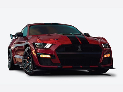 2020 Ford Mustang Shelby GT500 Vector Illustration