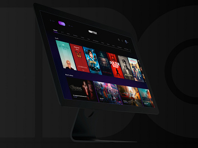 HBO Max UI - Mockup app design hbo hbo ui interface max movies purple series ui ux website