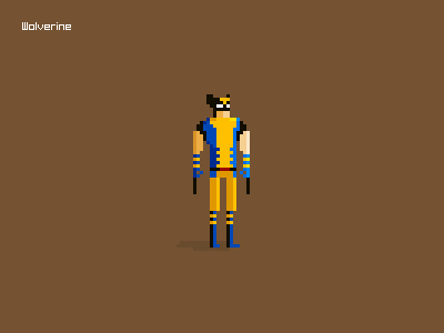 Marvel Pixelart avengers ironman logan marvel minimalist movie pixel spiderman superhero thor wolverine x men