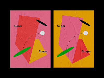 Super Shape Geometry Daily Poster daily geometry poster shape super