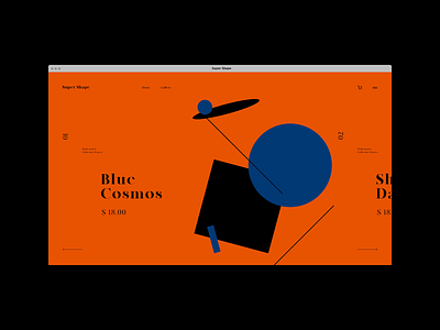 Super Shape WebSite Concept Design abstract figure graphic minimal minimalist poster shape simple