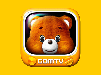 GOMTV icon animal bear cinema contents gom gomtv icon media movie music television tv