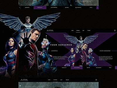 X-Men Apocalypse Web Design