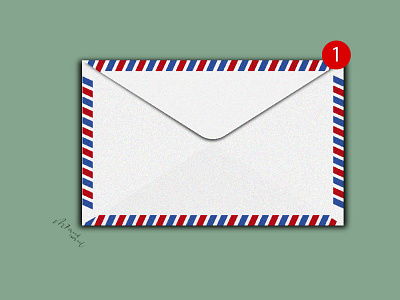 envelope flat illustration vector