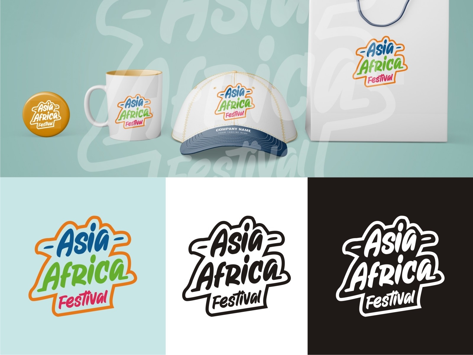 Asia Africa Festival Logo by Simbiosisdesain on Dribbble