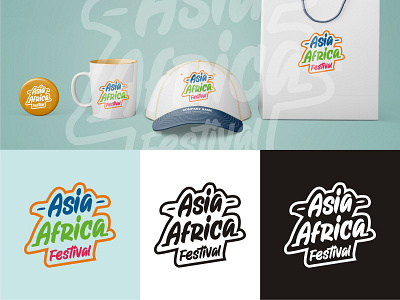 Asia Africa Festival Logo africa asia branding event international event logo logo design