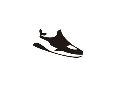 Sneaker and Killer Whale fashion logo logomark shoes sneaker whale