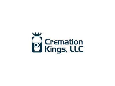 CREMATION KING branding business cremation crown king modern