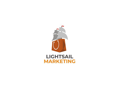 LIGHTSAIL MARKETING advertising brand branding business concept identity logo logo design marketing modern simple