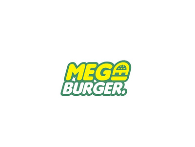 LOGO MEGA BURGER bar brand branding concept fast food food food and drink identity industry logo logomark modern restaurant