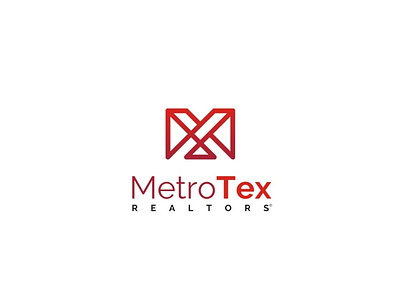 LOGO METROTEX brand branding building business concept construction identity logo modern real estate realestate realtor realtors