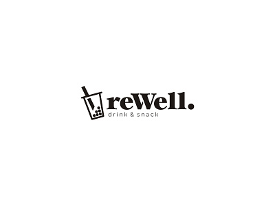 LOGO REWELL beverages brand branding business cafe culinary drink fnb food identity logo modern