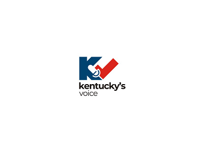 LOGO KENTUCKY S VOICE brand branding check concept identity letter k logo logoletter logotype modern podcast symbol voice