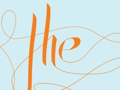The calligraphy lettering typography