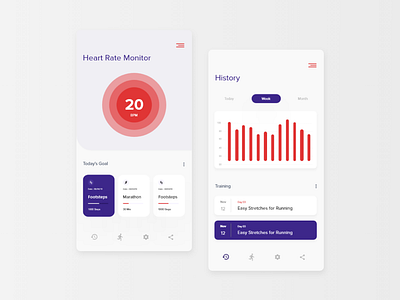 Heart scanning App concept.