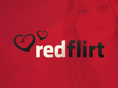 Red Flirt dating webisite flirt hearts logo logotype red red flirt