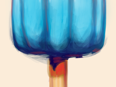 Popsicle digital painting illustration