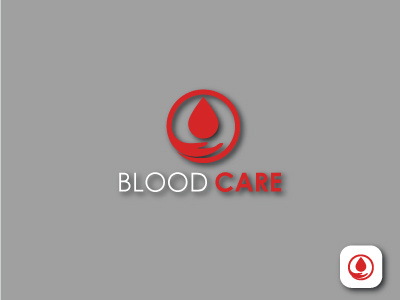 Blood Care logo design 3d animation branding graphic design logo motion graphics ui