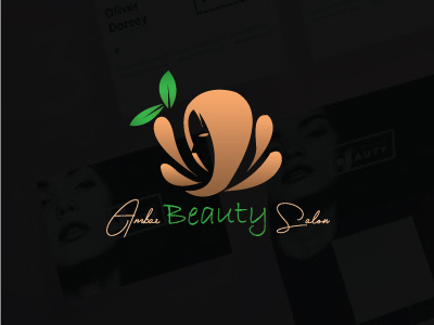 Amber Beauty Salon Logo Design 3d animation beauty beauty logo beauty salon beauty salon logo branding designing graphic design logo logo design logo designing minimal logo minimalist logo modern logo motion graphics salon salon logo ui ux