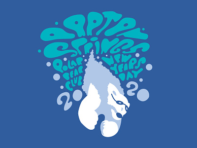 Barton Springs Polar Bear Club Polar Plunge illustraion tshirtdesign vector