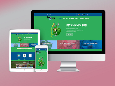 Responsive Website for Pet Products