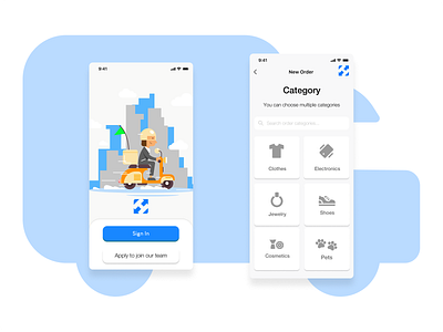 Packages Delivered - App Design app design ui ux