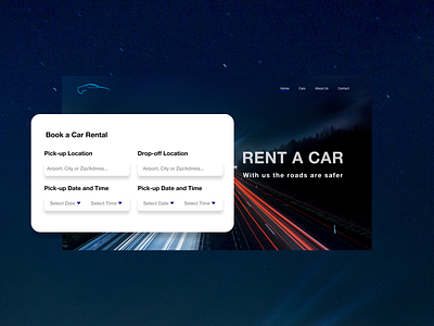 Rent a Car - Web Design