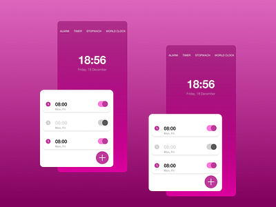 Set a Alarm - App Design app appdesign appdesigner application design ui ui design uiapp uiux ux
