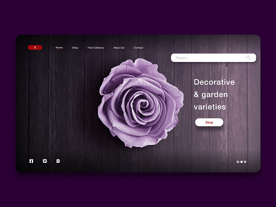 Decorative Garden Concept - Web design