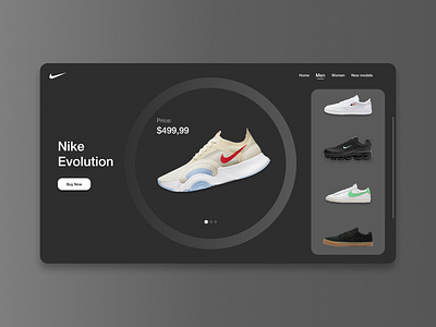 Nike Website - Web Design design desktop design homepage ui ui design uiux ux web web design webdesign
