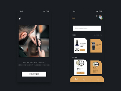 Barber shop concept - App Design app appdesign appdesigner application design ui ui design uiapp uiux ux