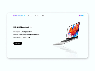 Honor Website - Concept design app appdesign application design homepage ui ui design uiux ux web webdesign