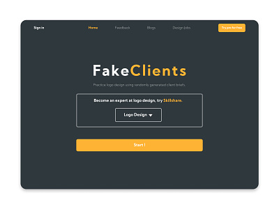 FakeClients Website design homepage ui ui design uiux ux web web design webdesign website