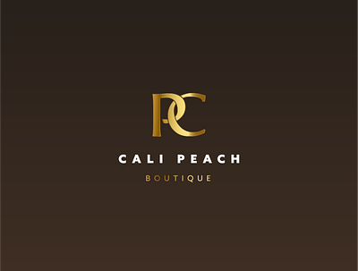 Logo Design_Cali Peach branding logo logodesign logotype typography