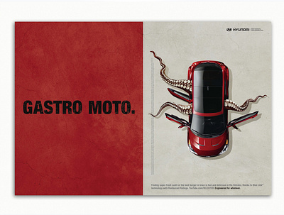 Hyundai Advertising Print advertising design art director automotive awesome design clean creative design freelance freelancer print unique design