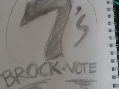 WWW.BROCK.VOTE pencil sketch REALITY ... YES!