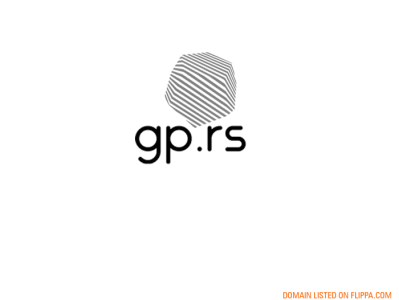 GP.RS Logo Build (rough) Domain at Flippa 083020 banners branding design domain illustration logo stellar interactive typography vector website