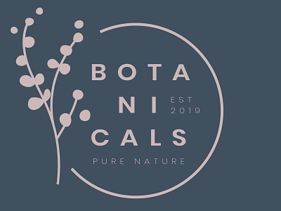 Botanicals Pure Nature Est 2019 by LAB212. Bought-Any-Cals? banners botanical art branding classy logo design icon illustration logo nature logo typography vector website