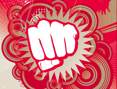 BOOM_ Take That Red Dread. PUNCH ME IN Retro Scotty! banners boom branding courage design dribbble best shot graphic design illustration money red redbubble retro logo vector