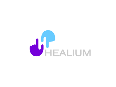 HEALIUM Logo (concept, design, build) H-old On Balloon design design hill design studio dribbble best shot healing heart helium lab212.com logo mauve purple logo turquoise vector