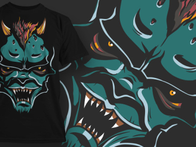 El Diablo Verde. Custom Graphics for T-shirt Design Factory