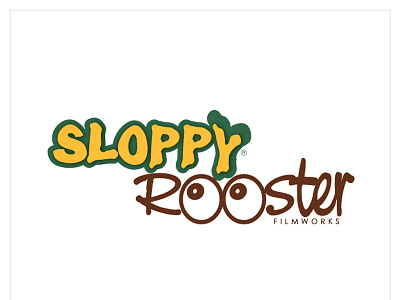 Logo + Sloppy Rooster Filmworks| "Cluck You 2" SMM + Mass Media banners branding brown chickens design farm life graphic design green hen illustration logo motion graphics outdoor advertising rooster smm typography vector web design yellow