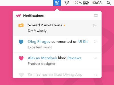 2 Dribbble invites dribbble giveaway invitation invite new notification notifications pink play start