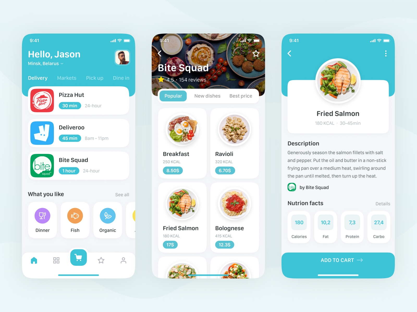 Food Delivery App by Alexander on Dribbble