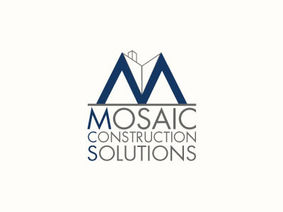 Mosaic Construction Solutions company construction logo