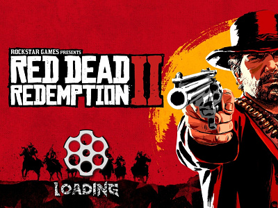 Loading Revolver Cylinder RED DEAD II illustration ui vector