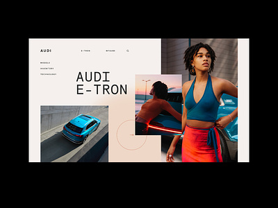 Audi E-Tron. design minimal ui ux web website